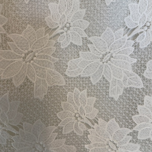 Banana Republic Top Lace Blouse White Lace  Medium   Limited Edition - Picture 5 of 10